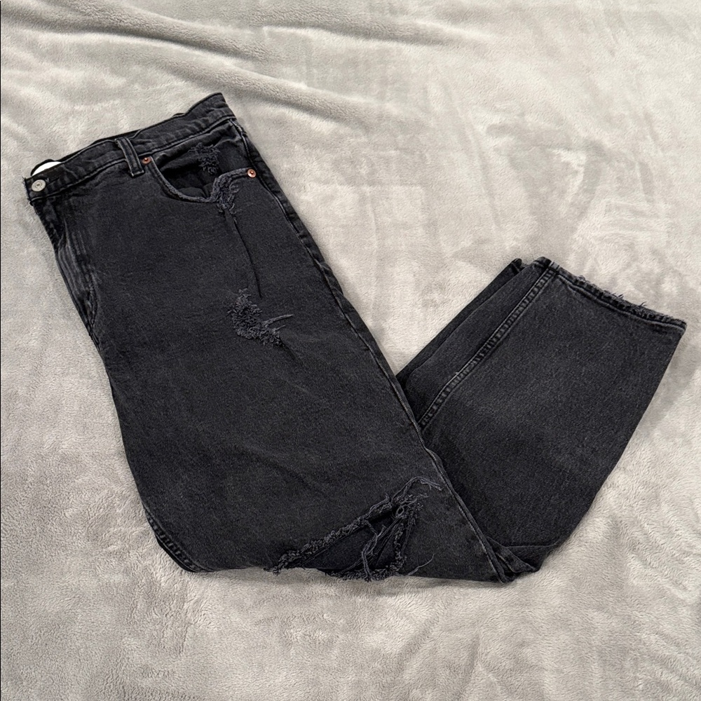 Abercrombie The 90s Straight Ultra High Rise Jeans